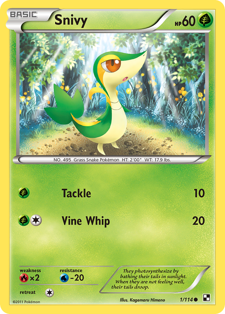 Snivy (1/114) (Cosmos Holo) [Black & White: Base Set] Pokémon