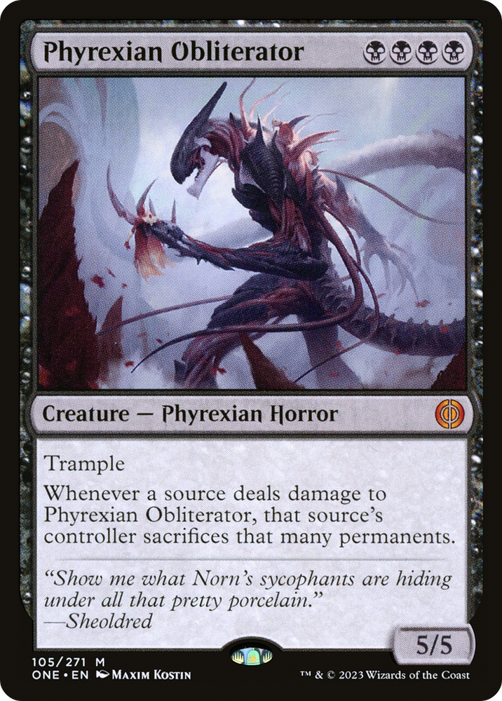 Phyrexian Obliterator [Phyrexia: All Will Be One] Magic: The Gathering