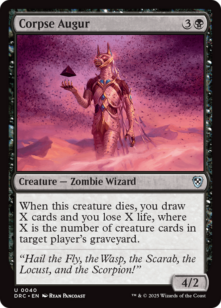 Corpse Augur [Aetherdrift Commander] Magic: The Gathering