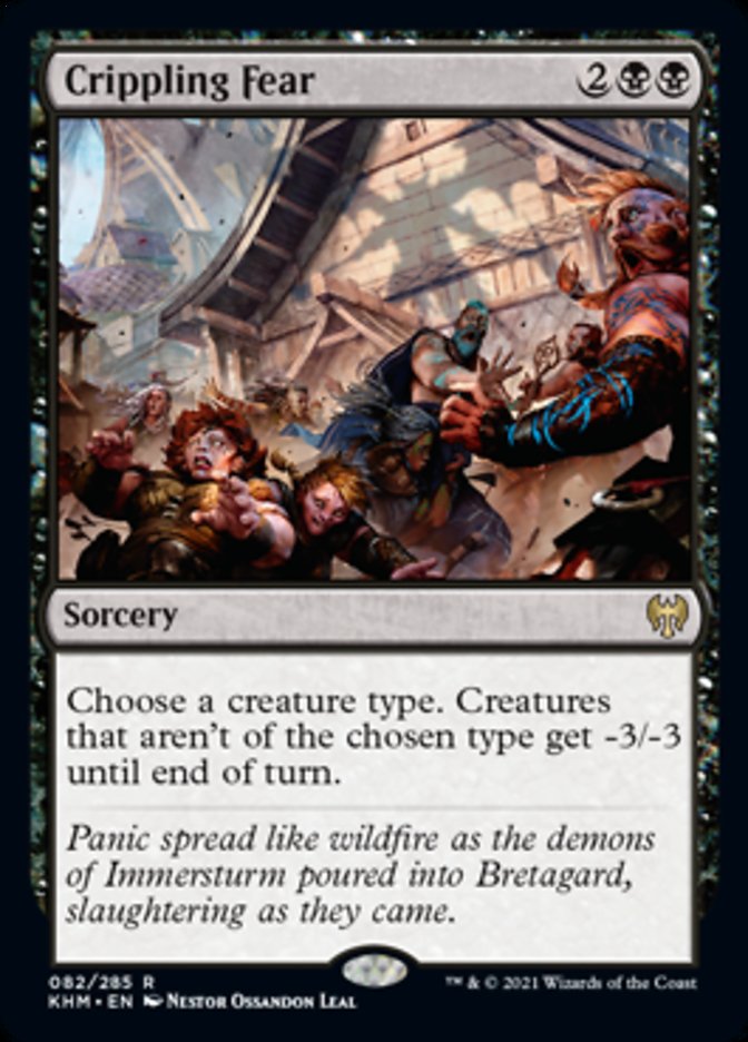 Crippling Fear [Kaldheim] Magic: The Gathering