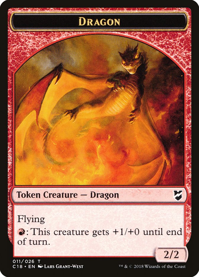 Dragon Token [Commander 2018 Tokens] Magic: The Gathering