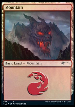 Mountain (Develish) (565) [Secret Lair Drop Promos] Magic: The Gathering