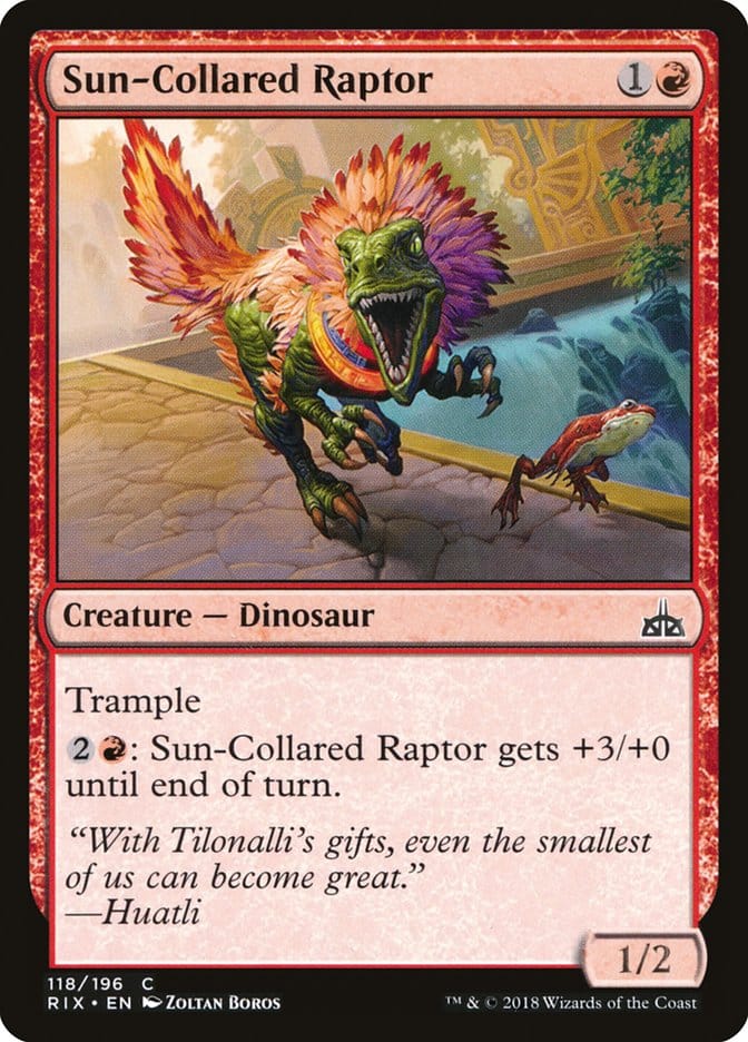 Sun-Collared Raptor [Rivals of Ixalan] Magic: The Gathering