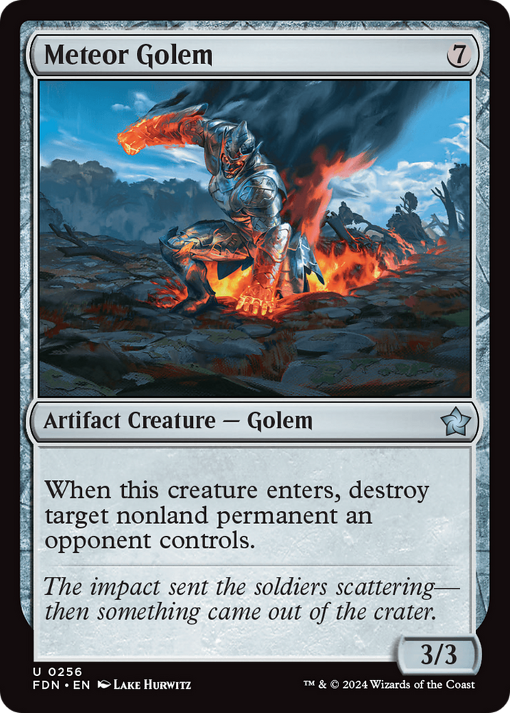Meteor Golem [Foundations] Magic: The Gathering