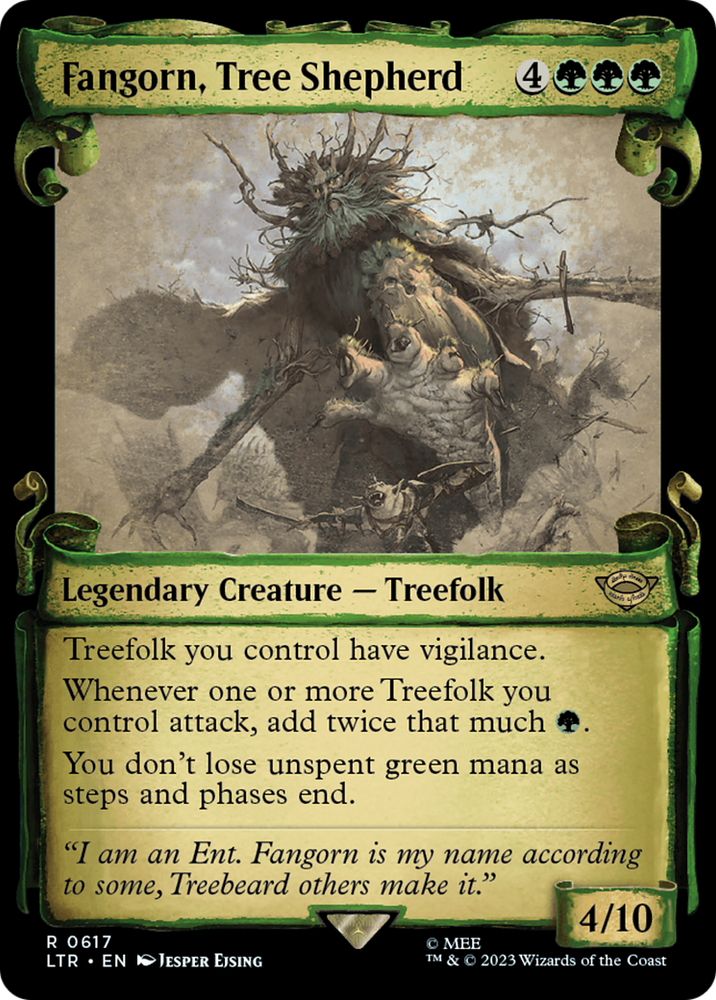 Fangorn, Tree Shepherd [The Lord of the Rings: Tales of Middle-Earth Showcase Scrolls] Magic: The Gathering