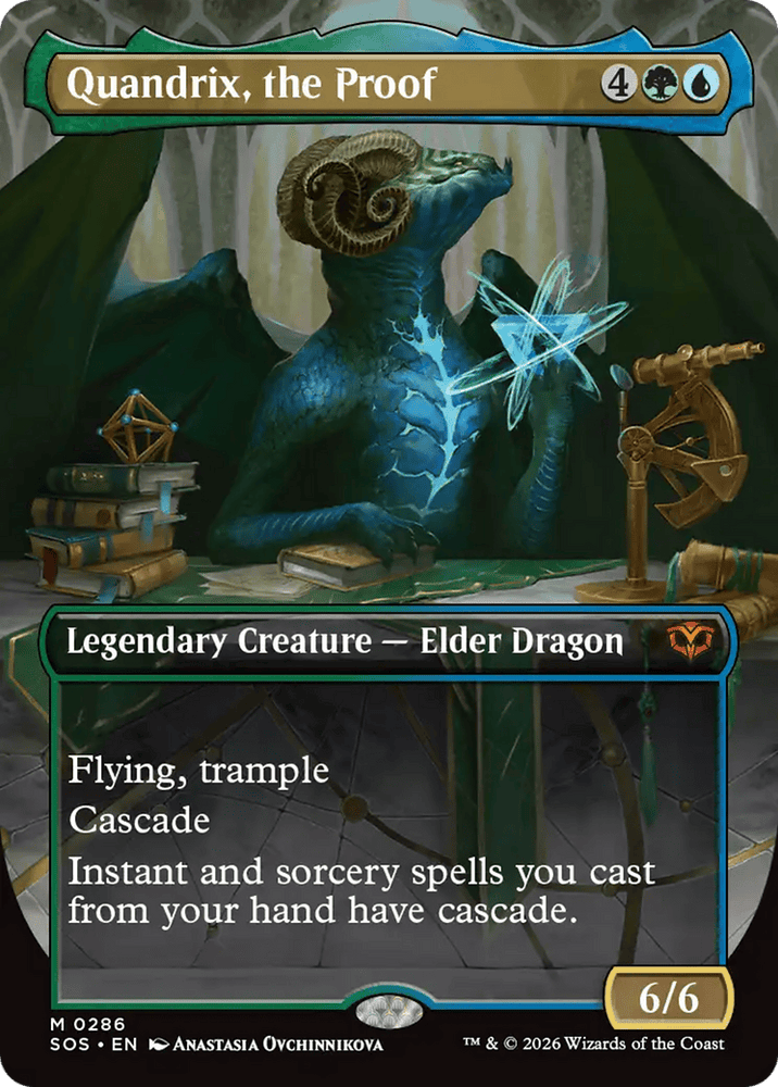 Quandrix, the Proof (Borderless) [Secrets of Strixhaven]