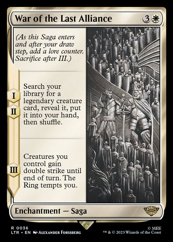 War of the Last Alliance [The Lord of the Rings: Tales of Middle-Earth] Magic: The Gathering