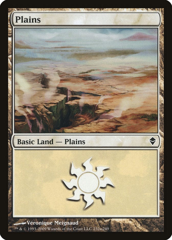 Plains (232a) [Zendikar] Magic: The Gathering
