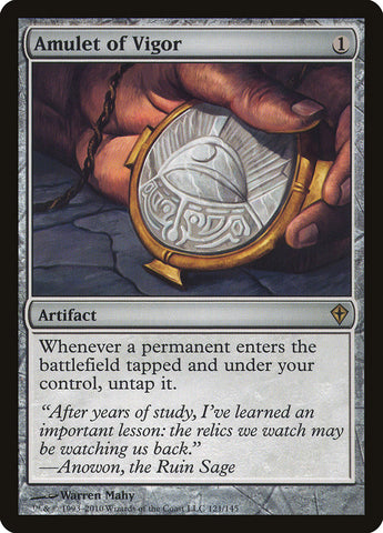 Amulet of Vigor [Worldwake] Magic: The Gathering