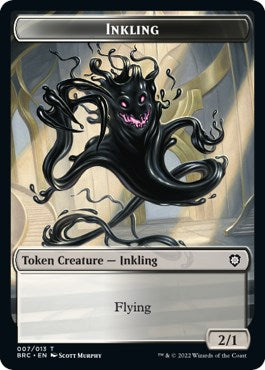 Mishra's Warform // Inkling Double-Sided Token [The Brothers' War Commander Tokens] Magic: The Gathering