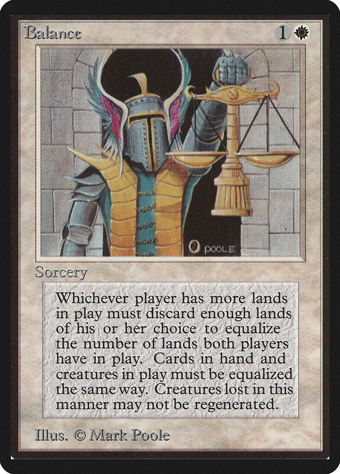 Balance [Beta Edition] Magic: The Gathering