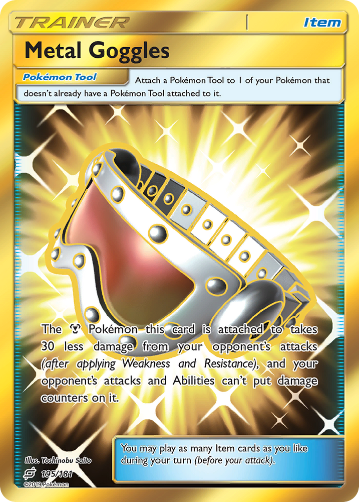 Metal Goggles (195/181) [Sun & Moon: Team Up] Pokémon
