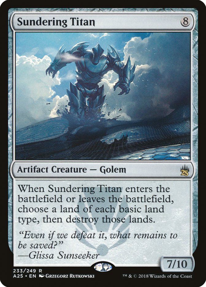 Sundering Titan [Masters 25] Magic: The Gathering