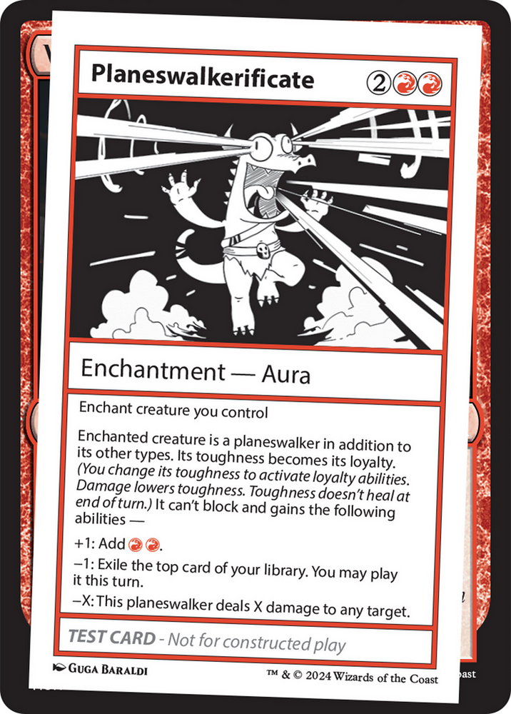 Planeswalkerificate [Mystery Booster 2 Playtest Cards] Magic: The Gathering