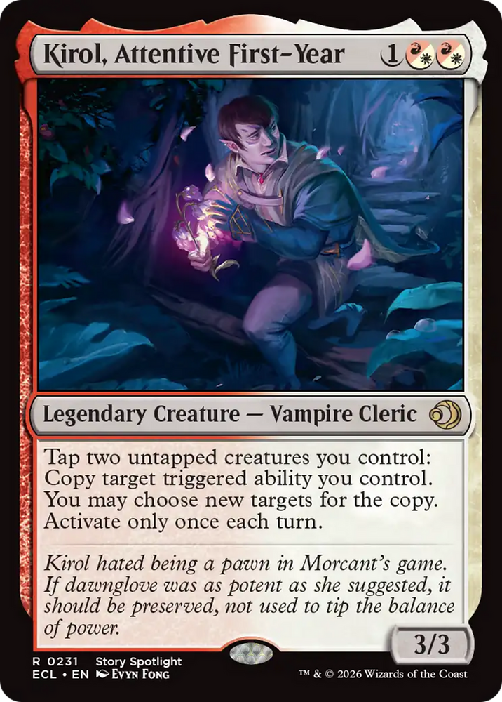 Kirol, Attentive First-Year [Lorwyn Eclipsed] Magic: The Gathering