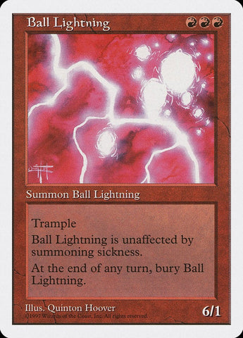 Ball Lightning [Fifth Edition] Magic: The Gathering