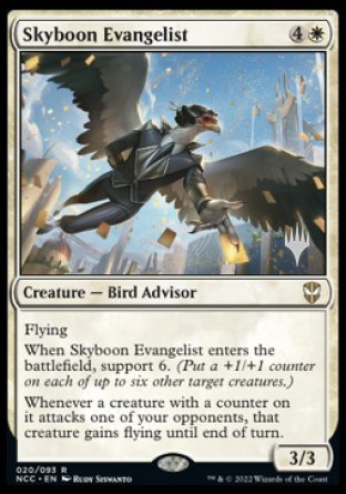 Skyboon Evangelist (Promo Pack) [Streets of New Capenna Commander Promos] Magic: The Gathering