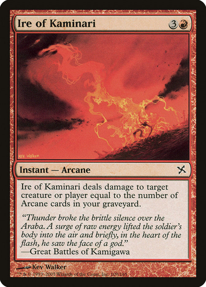 Ire of Kaminari [Betrayers of Kamigawa] Magic: The Gathering
