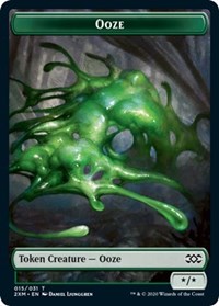 Ooze // Wurm (030) Double-Sided Token [Double Masters Tokens] Magic: The Gathering