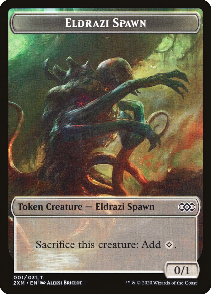Eldrazi Spawn Token [Double Masters Tokens] Magic: The Gathering