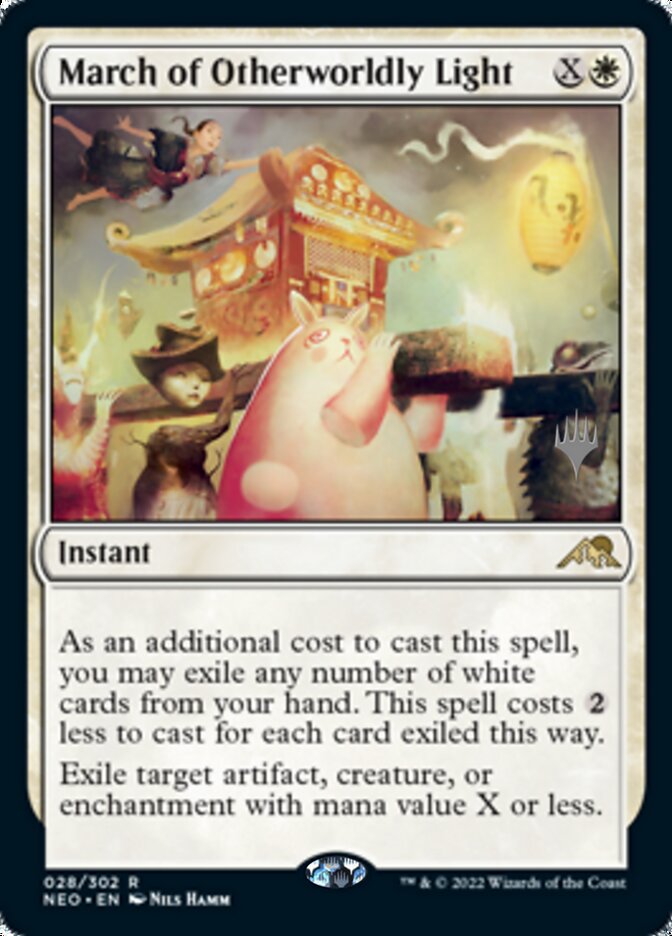 March of Otherworldly Light (Promo Pack) [Kamigawa: Neon Dynasty Promos] Magic: The Gathering