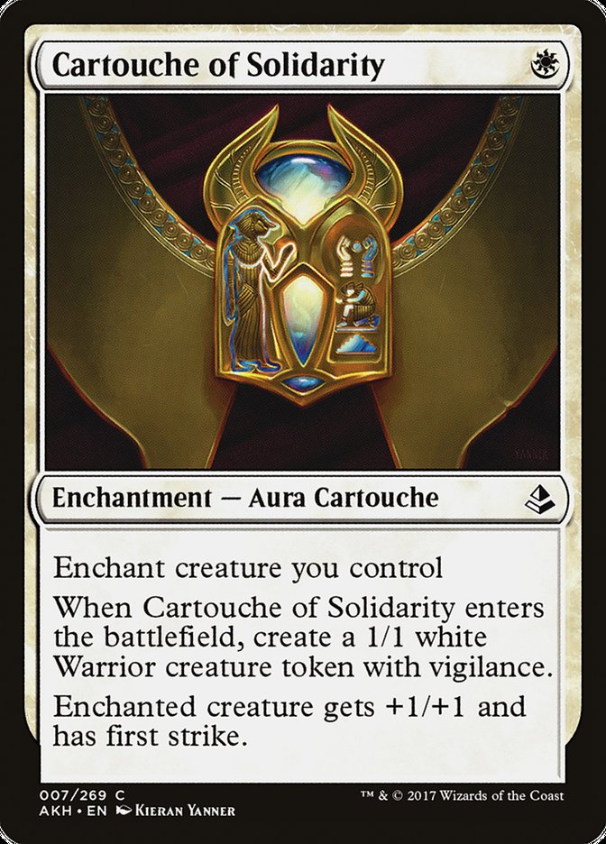 Cartouche of Solidarity [Amonkhet] Magic: The Gathering