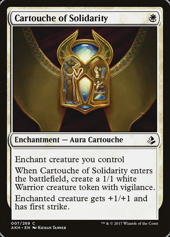 Cartouche of Solidarity [Amonkhet] Magic: The Gathering
