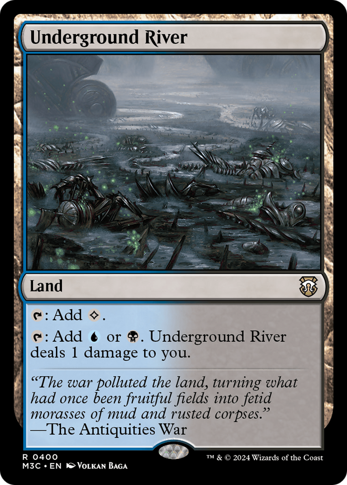 Underground River (Ripple Foil) [Modern Horizons 3 Commander] Magic: The Gathering