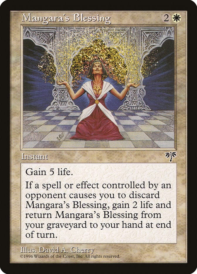 Mangara's Blessing [Mirage] Magic: The Gathering