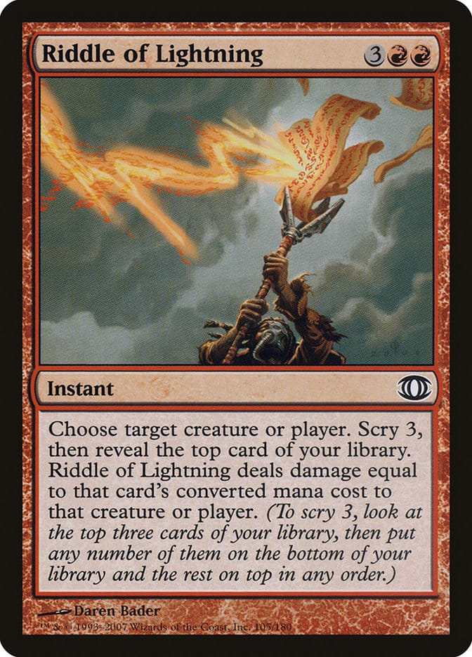 Riddle of Lightning [Future Sight] Magic: The Gathering