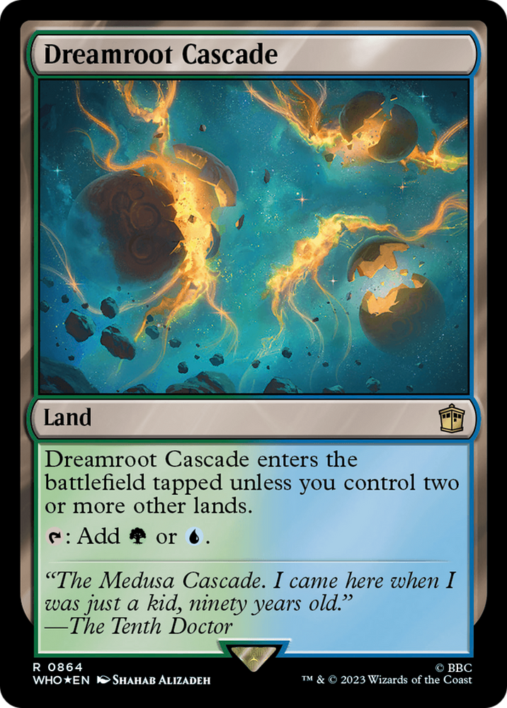 Dreamroot Cascade (Surge Foil) [Doctor Who] Magic: The Gathering