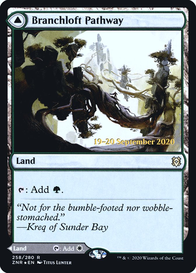 Branchloft Pathway // Boulderloft Pathway [Zendikar Rising Prerelease Promos] Magic: The Gathering