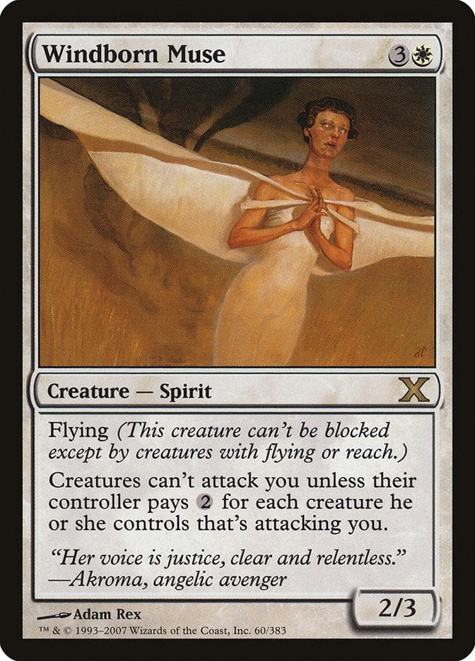 Windborn Muse [Tenth Edition] Magic: The Gathering