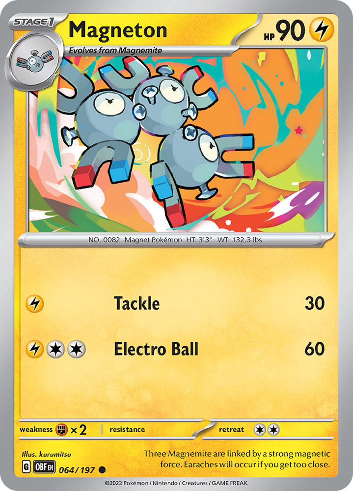 Magneton (064/197) [Scarlet & Violet: Obsidian Flames] Pokémon