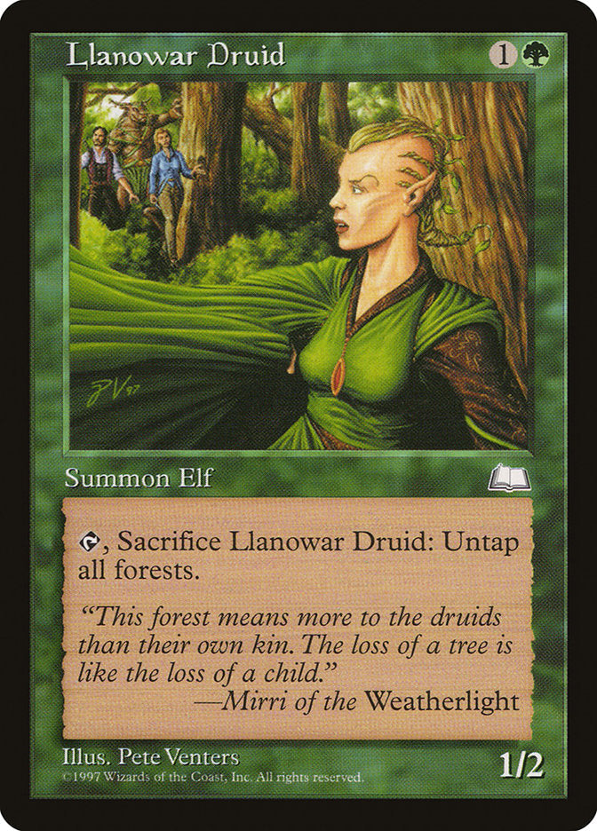 Llanowar Druid [Weatherlight] Magic: The Gathering