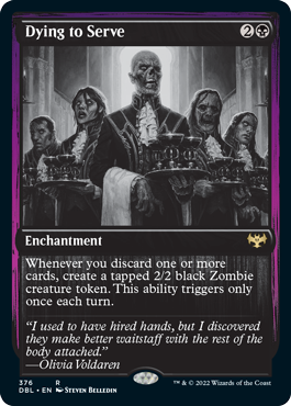 Dying to Serve [Innistrad: Double Feature] Magic: The Gathering