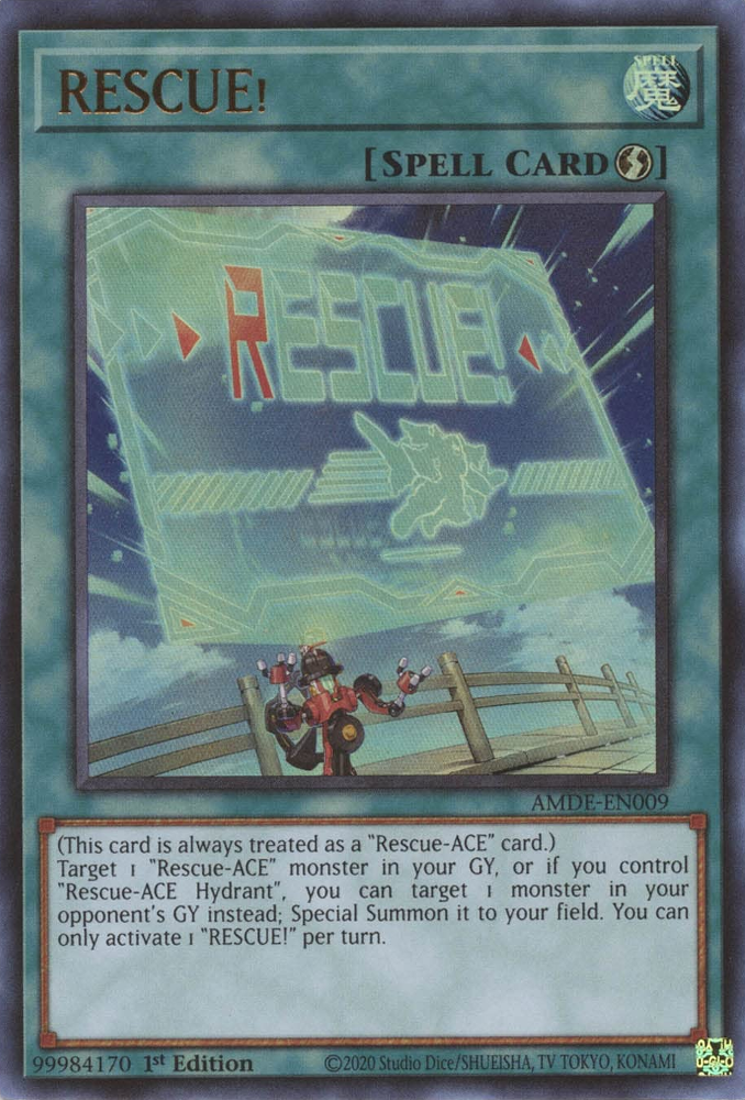 RESCUE! [AMDE-EN009] Ultra Rare - Yugioh Cards For Your TCG Needs!
