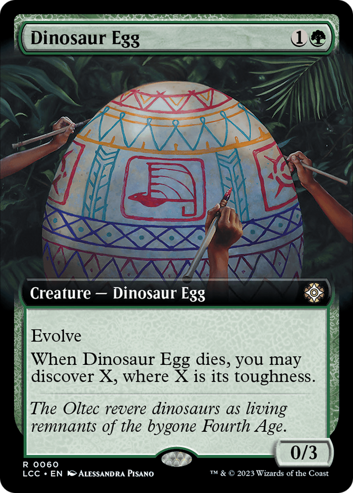 Dinosaur Egg (Extended Art) [The Lost Caverns of Ixalan Commander] Magic: The Gathering
