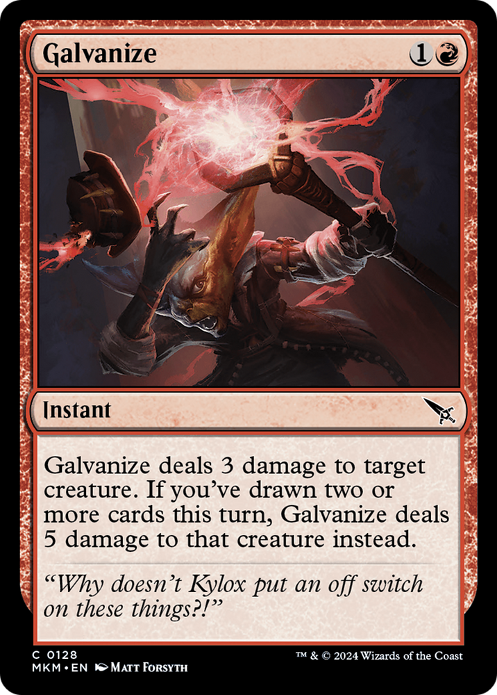 Galvanize [Murders at Karlov Manor] Magic: The Gathering