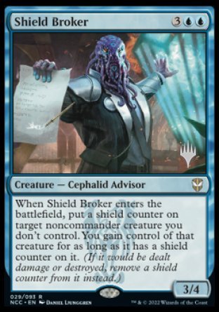 Shield Broker (Promo Pack) [Streets of New Capenna Commander Promos] Magic: The Gathering