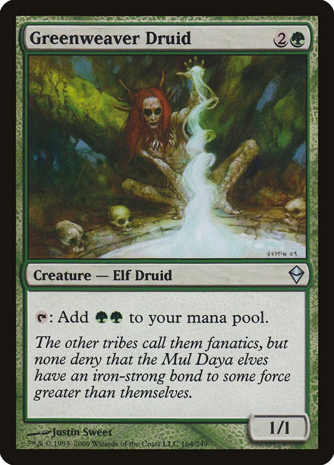 Greenweaver Druid [Zendikar] Magic: The Gathering