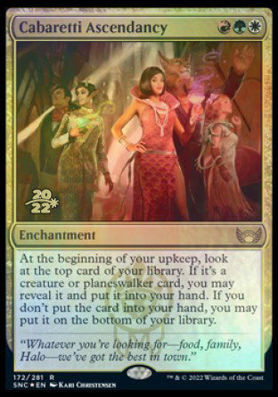 Cabaretti Ascendancy [Streets of New Capenna Prerelease Promos] Magic: The Gathering