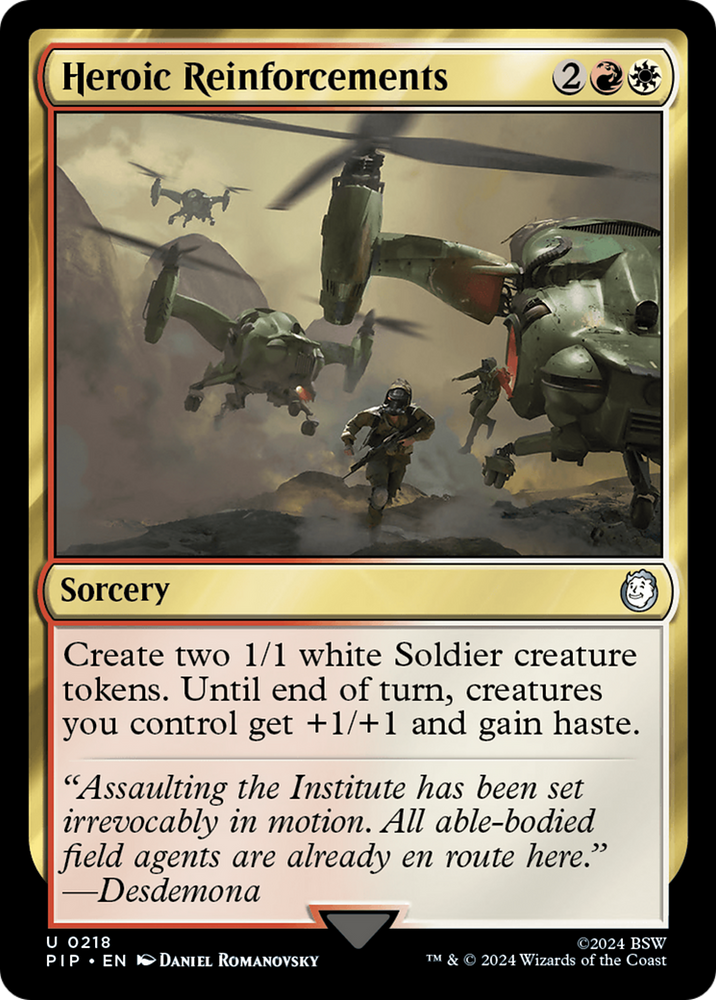 Heroic Reinforcements [Fallout] Magic: The Gathering