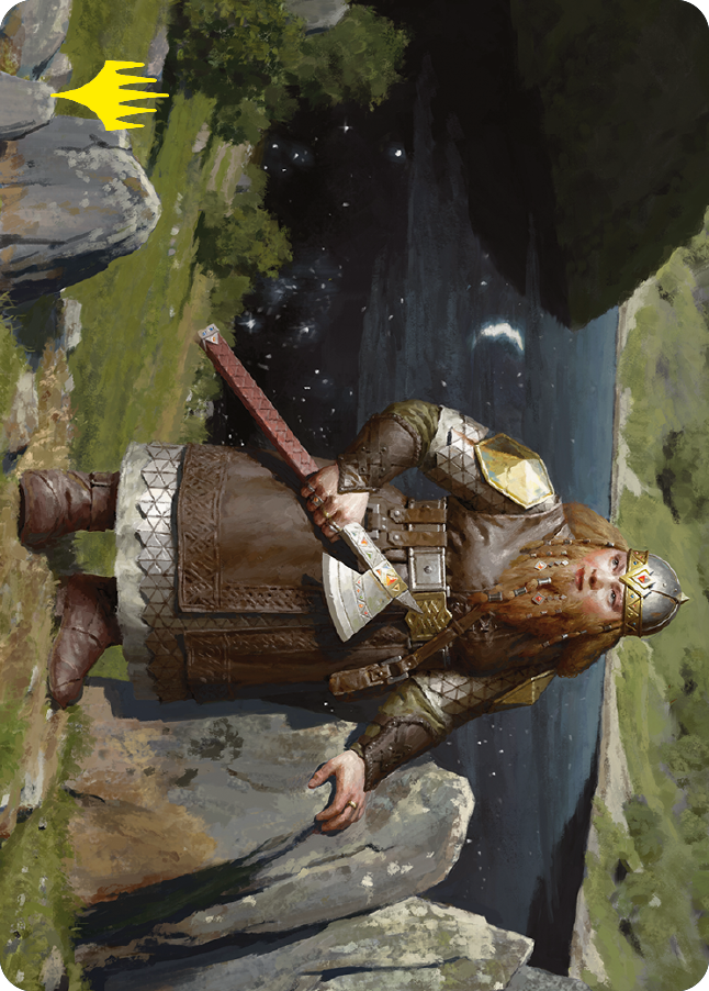 Mirrormere Guardian Art Card (Gold-Stamped Signature) [The Lord of the Rings: Tales of Middle-earth Art Series] Magic: The Gathering