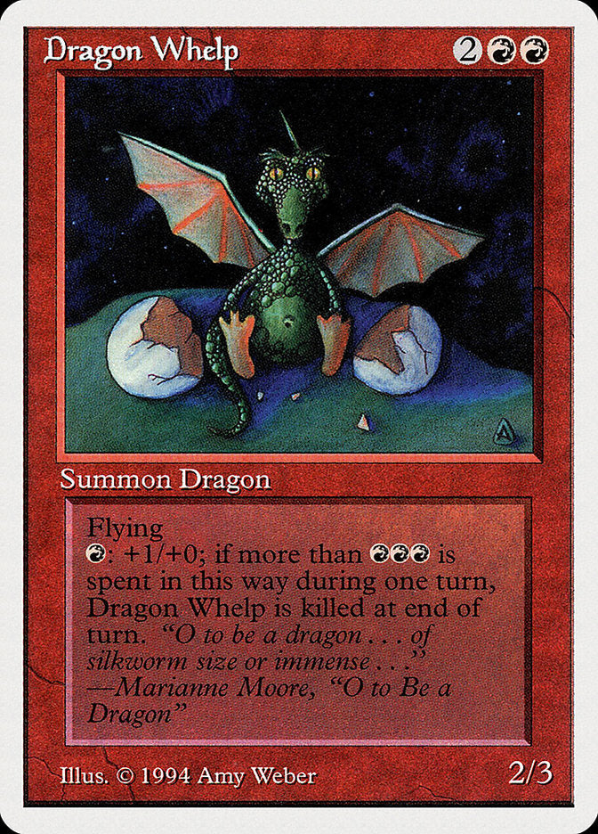 Dragon Whelp [Summer Magic / Edgar] Magic: The Gathering
