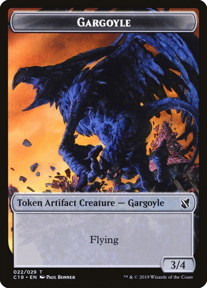 Gargoyle Token [Commander 2019 Tokens] Magic: The Gathering