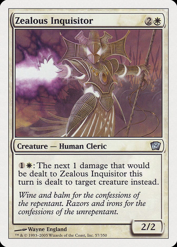 Zealous Inquisitor [Ninth Edition] Magic: The Gathering
