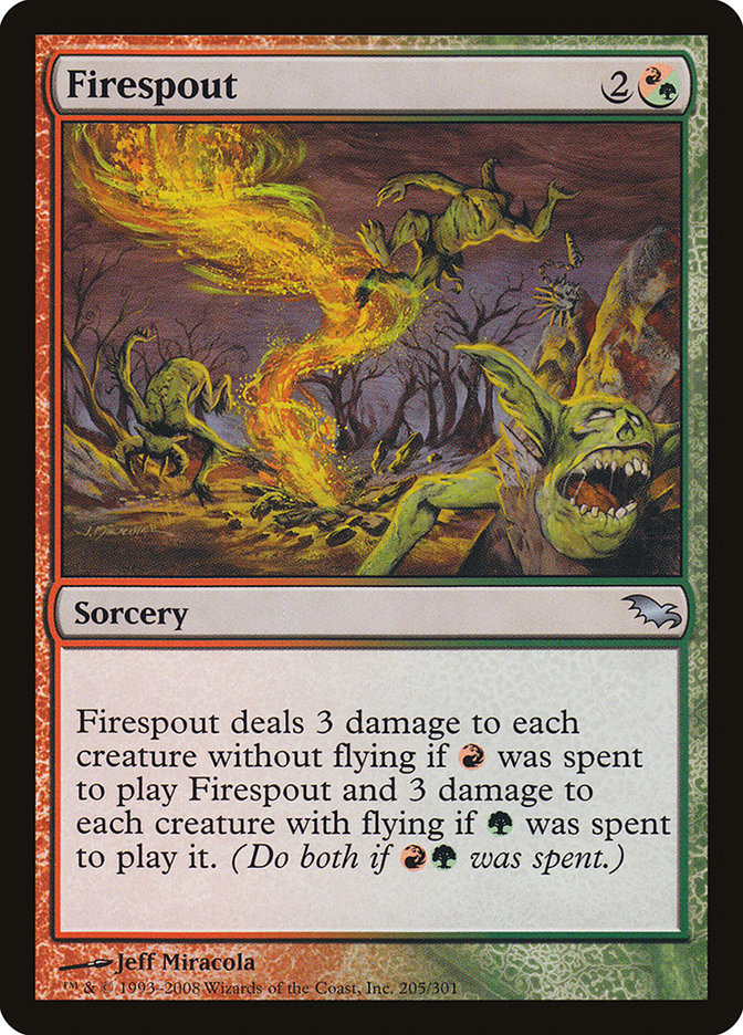Firespout [Shadowmoor] Magic: The Gathering