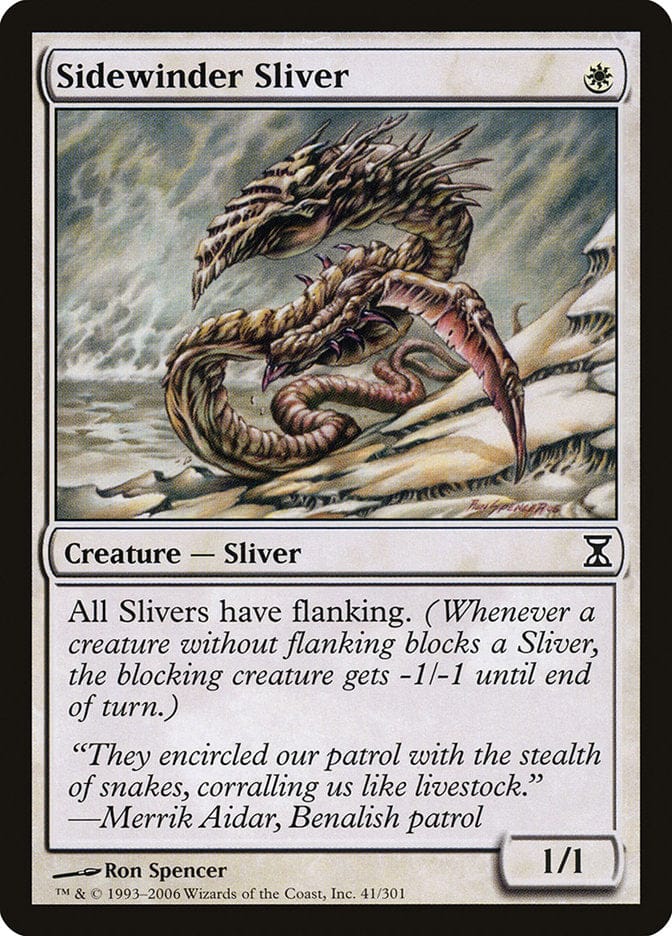 Sidewinder Sliver [Time Spiral] Magic: The Gathering