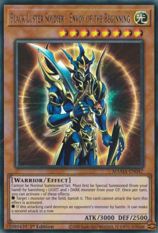 Black Luster Soldier - Envoy of the Beginning [MAMA-EN047] Ultra Rare - Yugioh Cards For Your TCG Needs!
